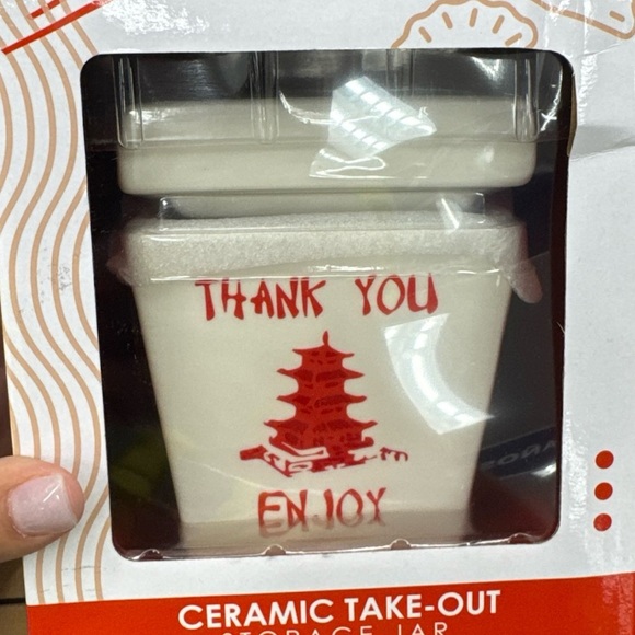 Urban Tokyo Chinese Takeout Box Style Porcelain Bowl With Lid collectable - Picture 1 of 4